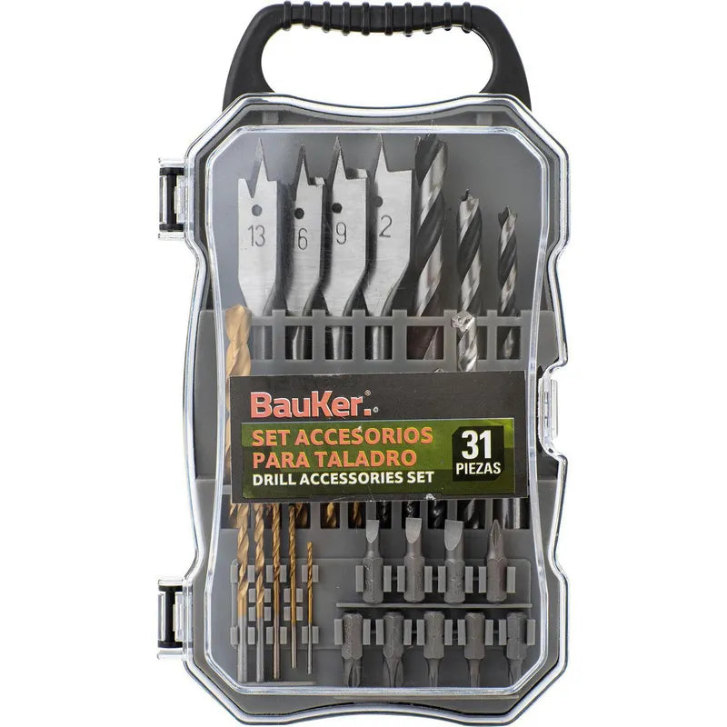 BAUKER Set de brocas 31 unidades