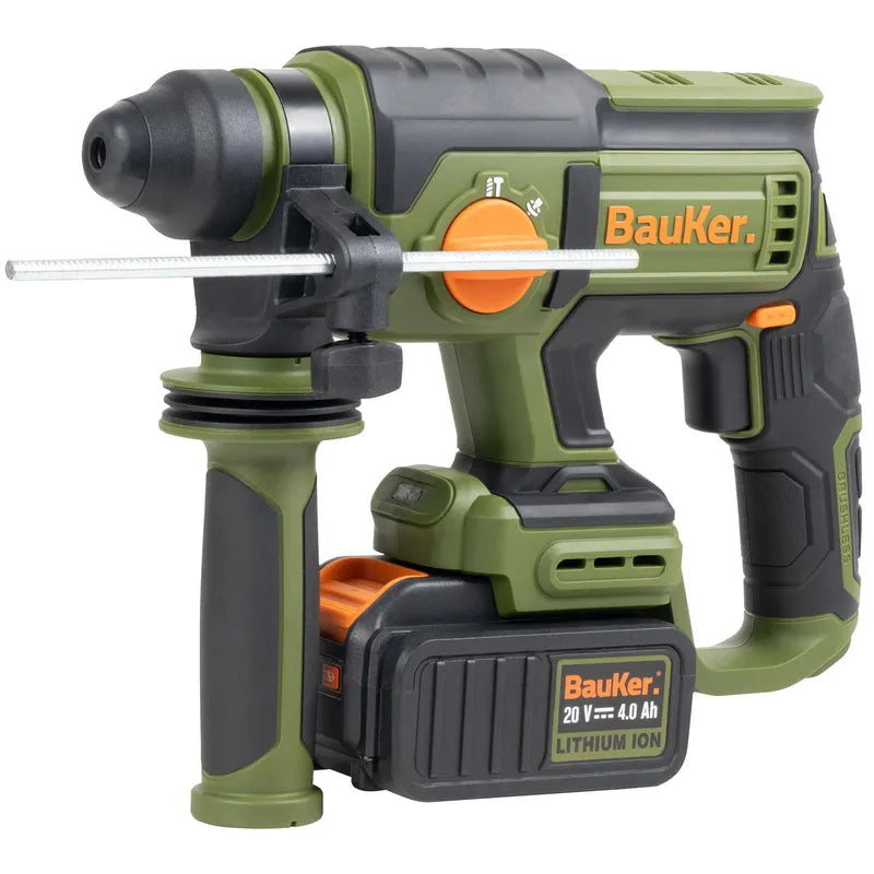 BAUKER Rotomartillo SDS Plus Inalámbrico 20 V Brushless sin Batería