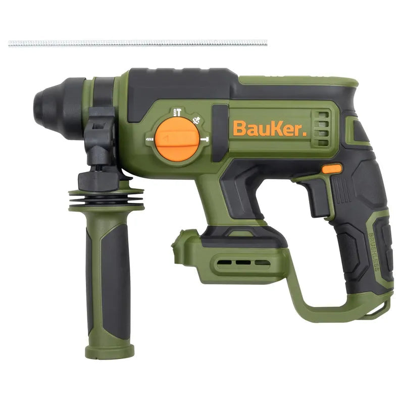 BAUKER Rotomartillo SDS Plus Inalámbrico 20 V Brushless sin Batería