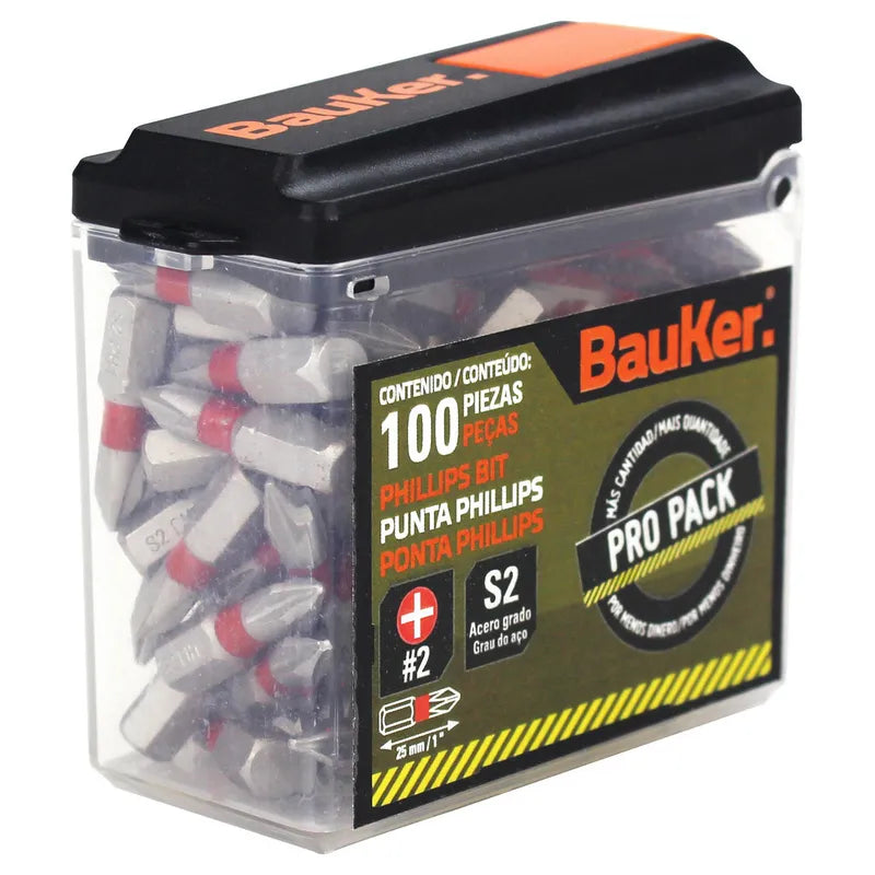 BAUKER Pack de puntas 100 piezas