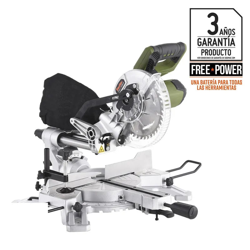 BAUKER Sierra Ingleteadora Inalámbrica 7 1/4" 18V Sin Batería