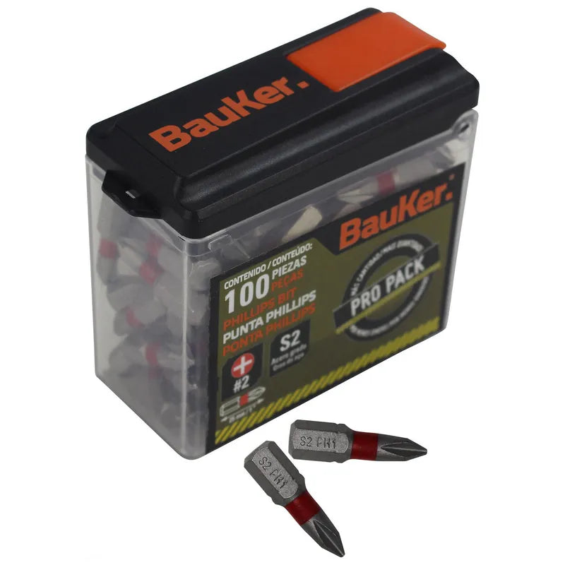 BAUKER Pack de puntas 100 piezas
