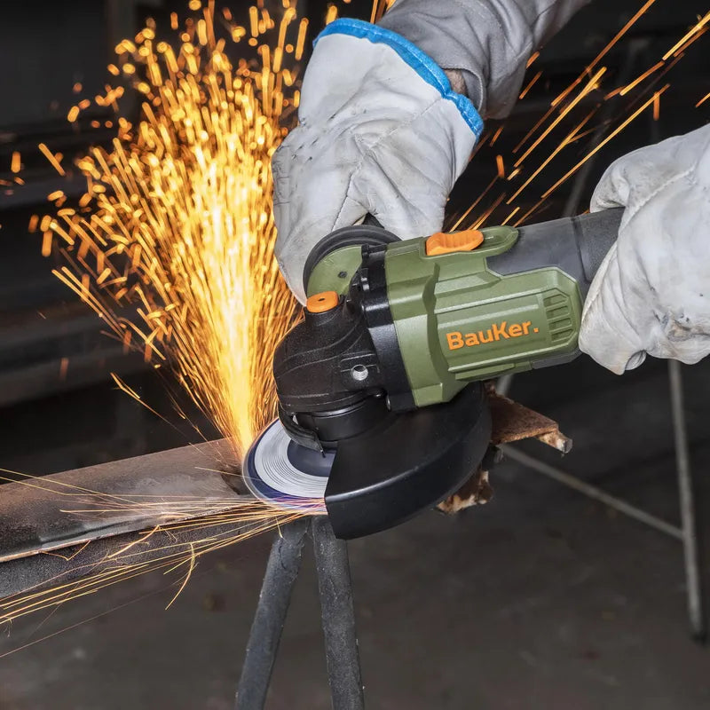 BAUKER Esmeril 4 1/2"- 5" Inalámbrico 20 V Brushless + 1 Batería 4 AH + 1 Cargador