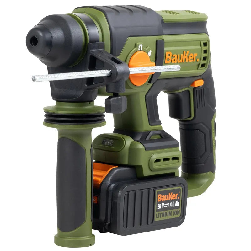 BAUKER Rotomartillo SDS Plus Inalámbrico 20 V Brushless sin Batería