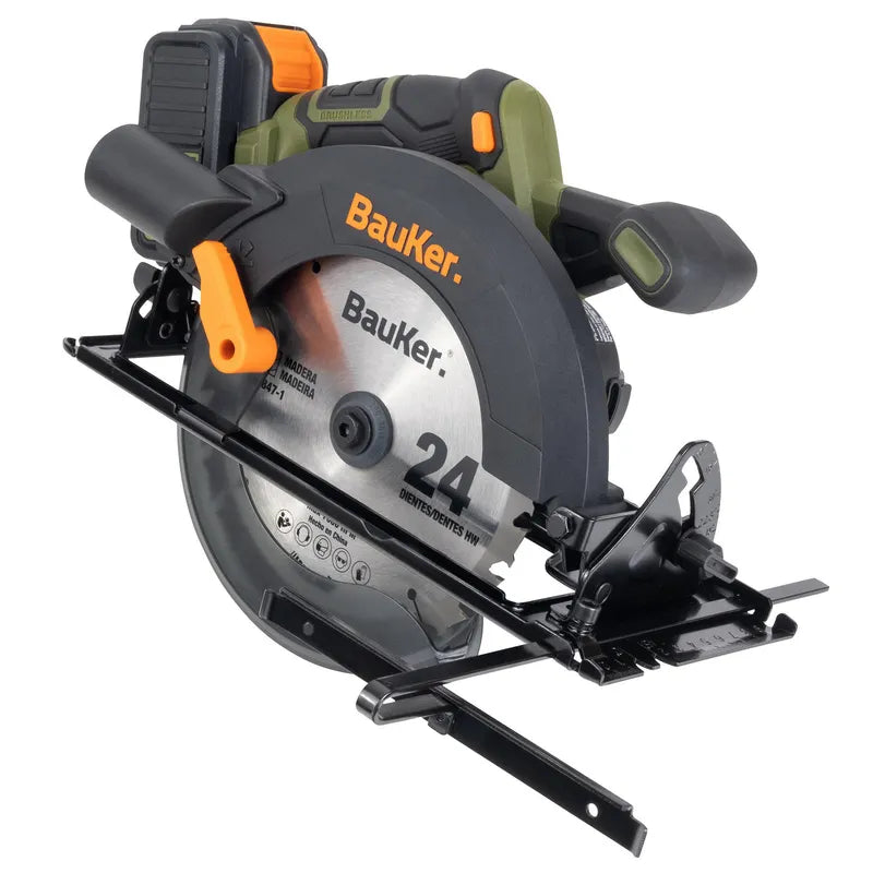 BAUKER Sierra Circular Inalámbrica 20 V Brushless sin Batería