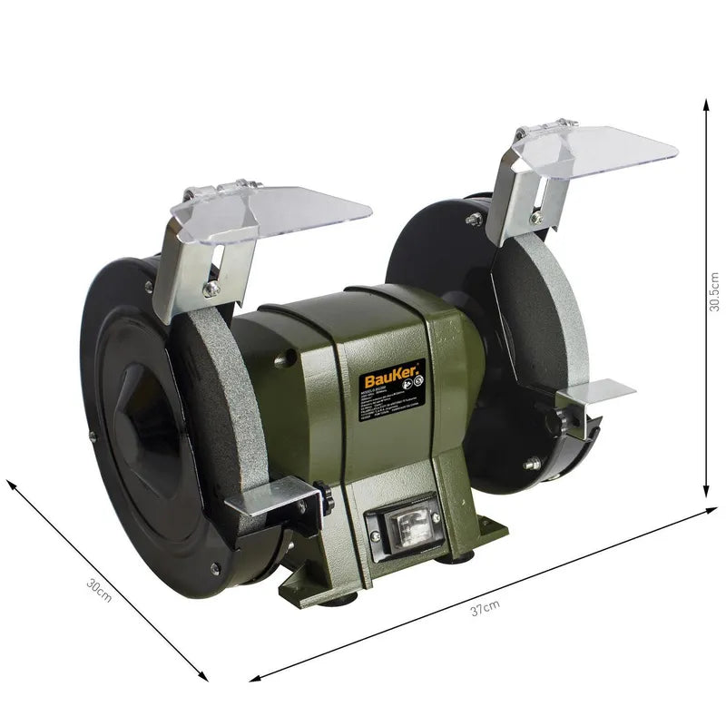 BAUKER Esmeril de Banco Eléctrica 8 " 350 W BG200