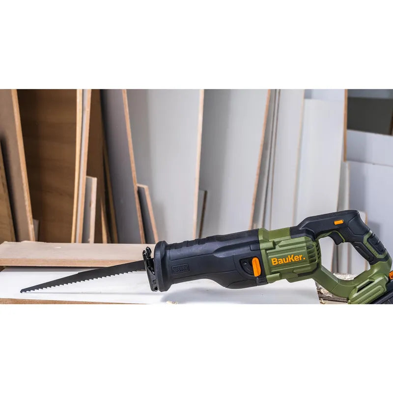 BAUKER Sierra Sable Inalámbrica 20 V Brushless sin Batería