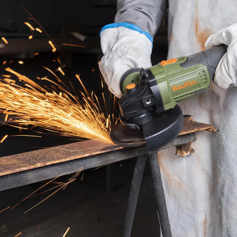 BAUKER Esmeril 4 1/2"- 5" Inalámbrico 20 V Brushless + 1 Batería 4 AH + 1 Cargador