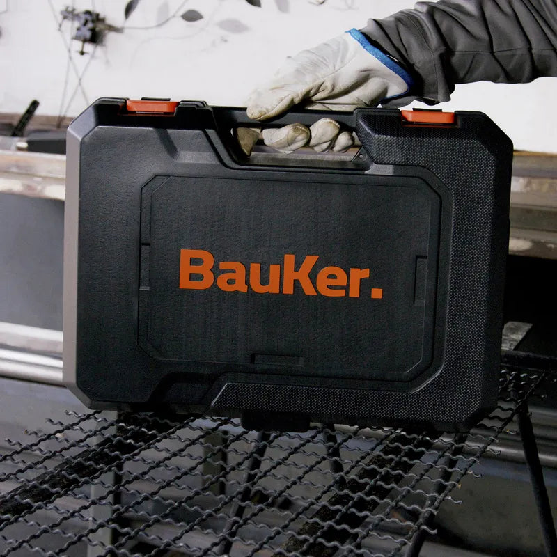 BAUKER Esmeril 4 1/2"- 5" Inalámbrico 20 V Brushless + 1 Batería 4 AH + 1 Cargador