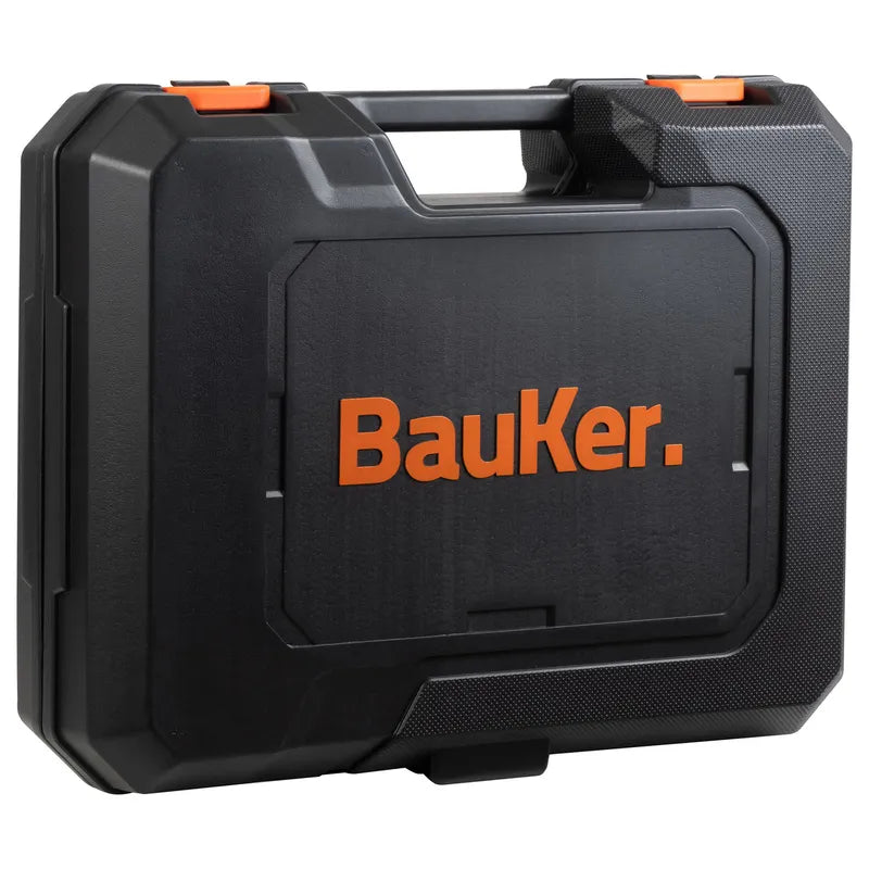 BAUKER Kit Taladro Percutor 13 mm 20 V+ Atornillador Impacto 20 V +2 Baterías 2 AH + Cargador
