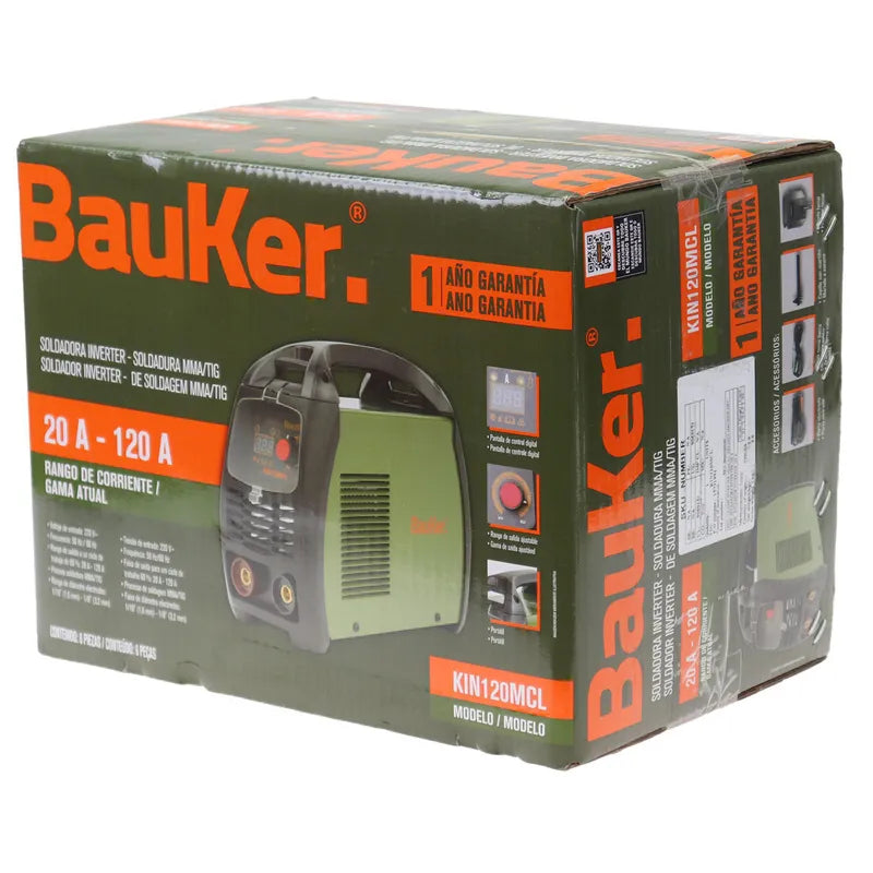 BAUKER Soldadora inverter 120 amp 220v