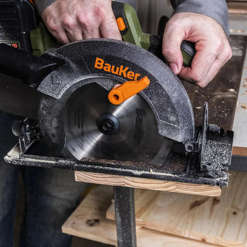 BAUKER Sierra Circular Inalalámbrico 20V Sin Batería + Caja