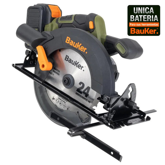BAUKER Sierra Circular Inalámbrica 20 V Brushless sin Batería