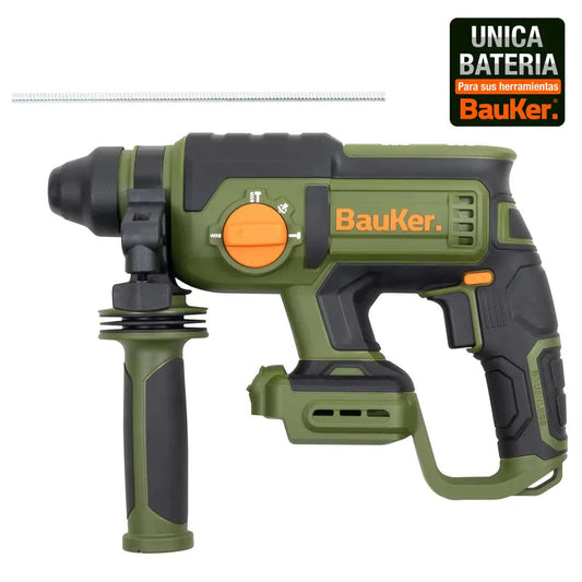 BAUKER Rotomartillo SDS Plus Inalámbrico 20 V Brushless sin Batería