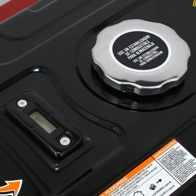 BAUKER Generador Eléctrico a Gasolina Partida Manual 2000 W 15 l
