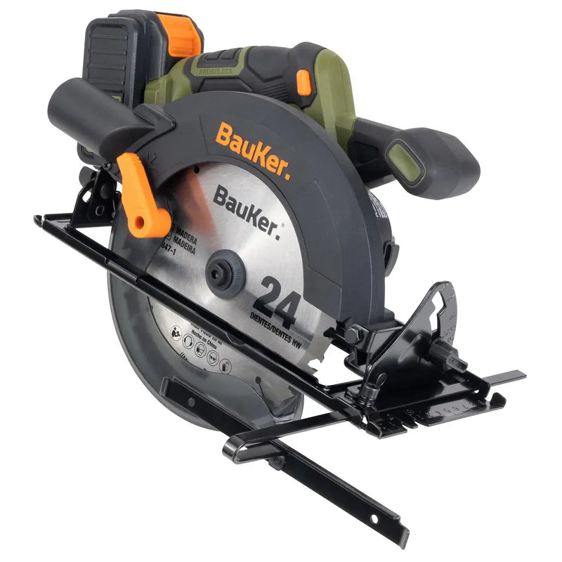 BAUKER Sierra Circular Inalalámbrico 20V Sin Batería + Caja