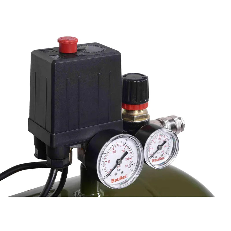 BAUKER Compresor de Aire Portátil 2 HP 50 Litros Euro 250