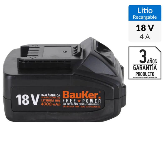 BAUKER 4.7 (81) Batería recargable 18V 4,0 Ah