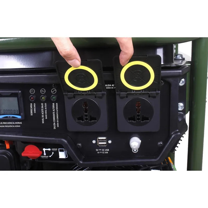BAUKER Generador Eléctrico a Partida Manual 3000 W 12