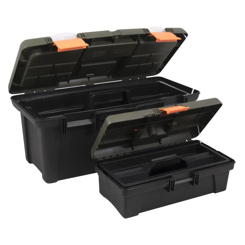 BAUKER Set cajas de herramientas 14" + 22