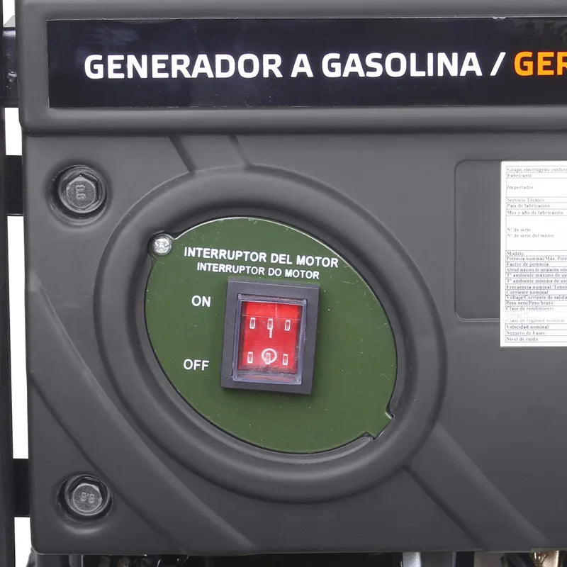 BAUKER Generador a Gasolina Partida Manual 3000 W 15 l