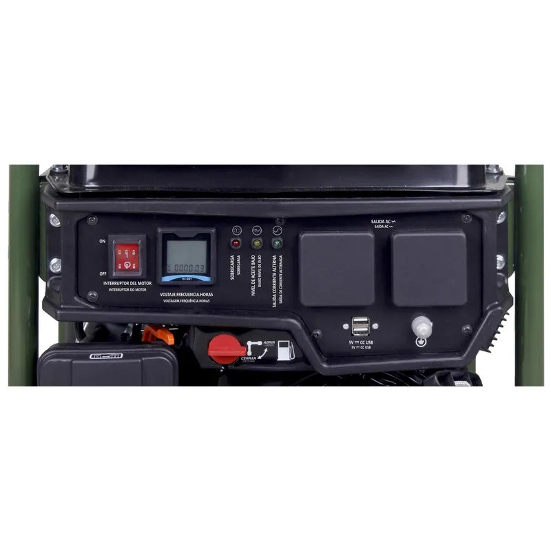 BAUKER Generador Eléctrico a Partida Manual 3000 W 12