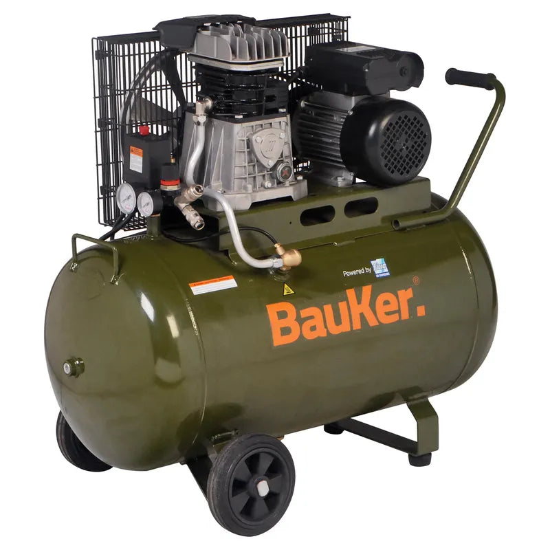 BAUKER Compresor de Aire Portátil 2 HP 100 Litros AB100 248