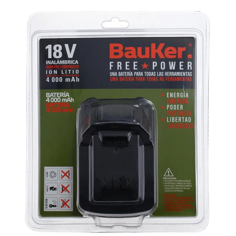 BAUKER 4.7 (81) Batería recargable 18V 4,0 Ah