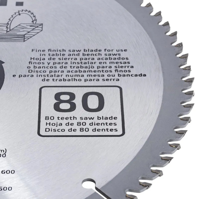 BAUKER Disco de sierra circular 10" 80 dientes