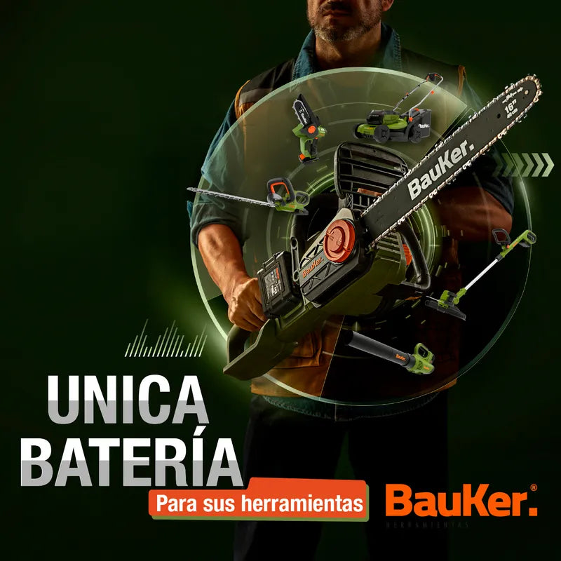 BAUKER Cortacesped Inalámbrico 20 V sin Batería ni Cargador