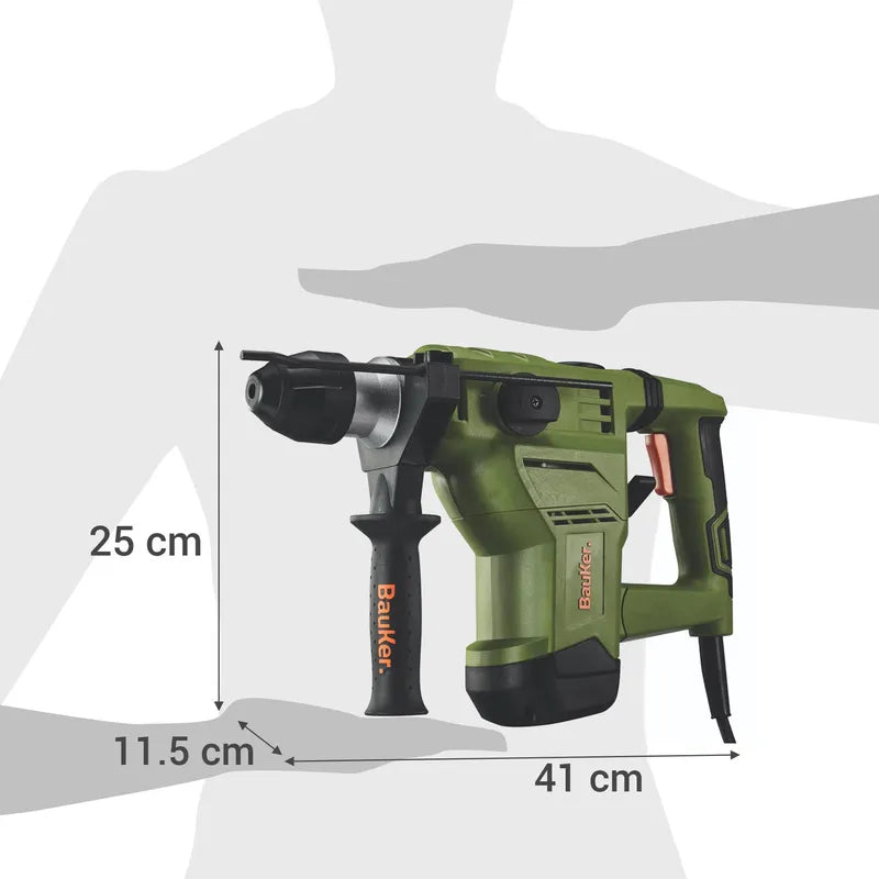 BAUKER Rotomartillo eléctrico 1500W 5.0 J