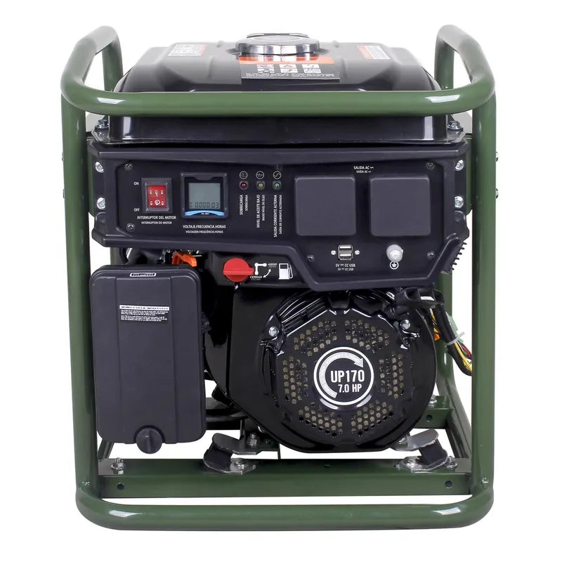 BAUKER Generador Eléctrico a Partida Manual 3000 W 12