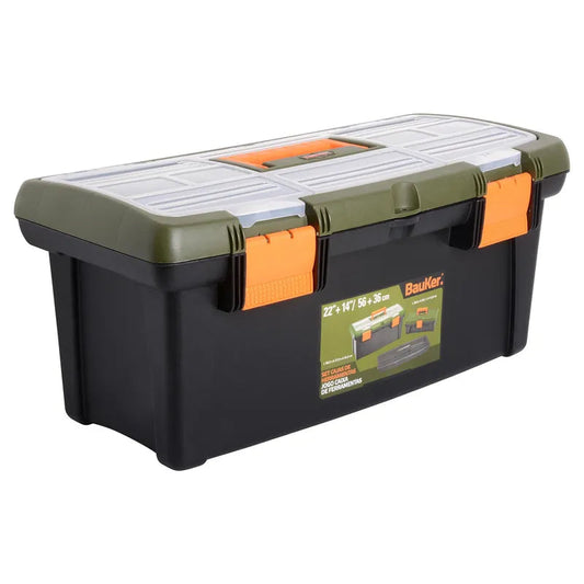 BAUKER Set cajas de herramientas 14" + 22