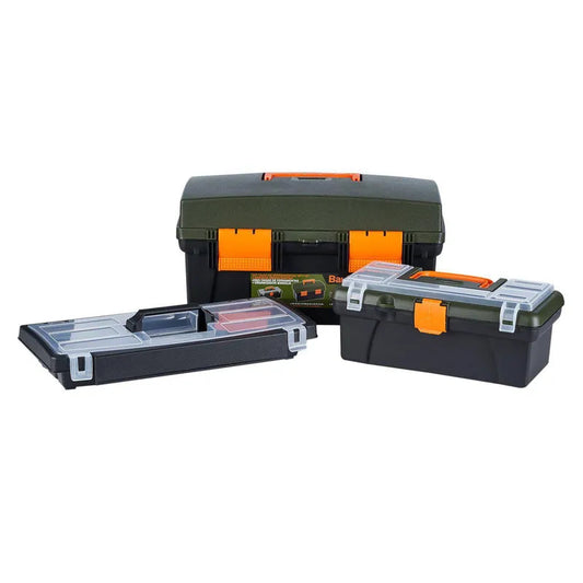 BAUKER Set cajas 16" y 12" con bandeja
