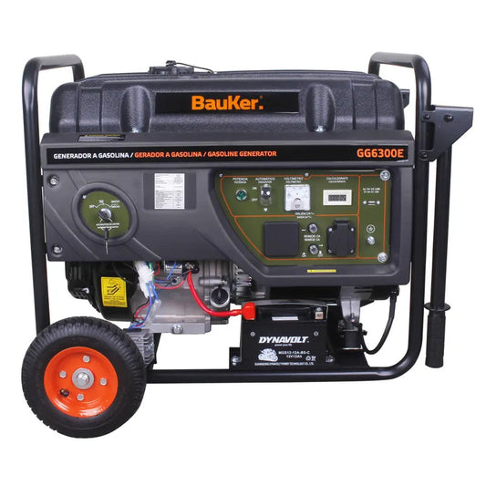 BAUKER Generador a Gasolina Partida Eléctrica 6000 W 25 l