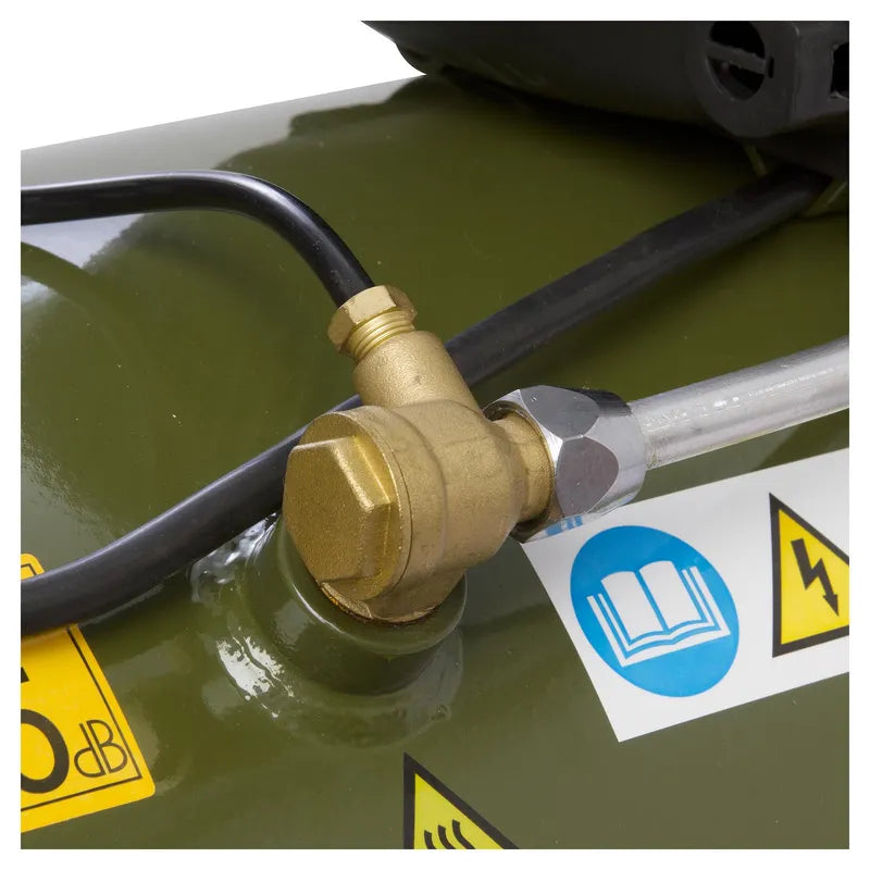 BAUKER Compresor de Aire Portátil 2 HP 50 Litros Euro 250
